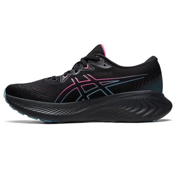 ASICS WOMEN'S GEL-CUMULUS 25 GTX SHOES, 8.5, BLACK/HOT PINK - Picture 1 of 6